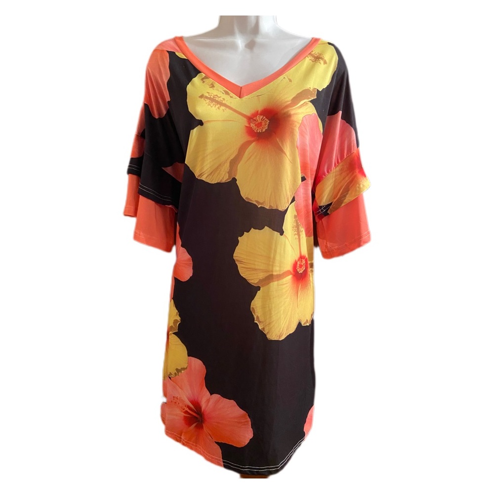 NWT Lily by Firmiana NWT Hibiscus Dress/Tunic, Size Large